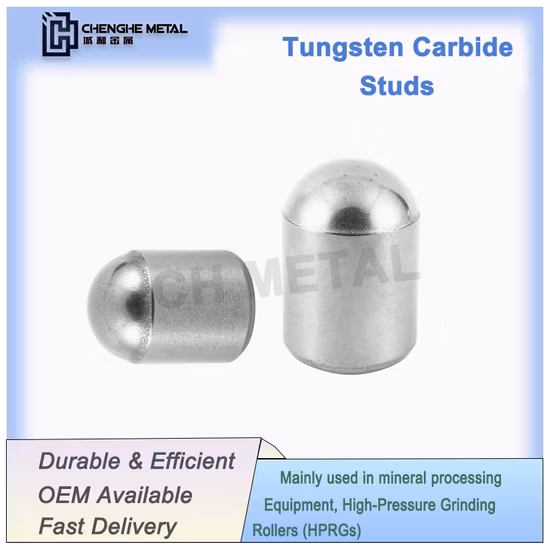 Perni in carburo cementato con perno materiale originale in carburo di tungsteno ad alta efficienza per mulino di macinazione orizzontale